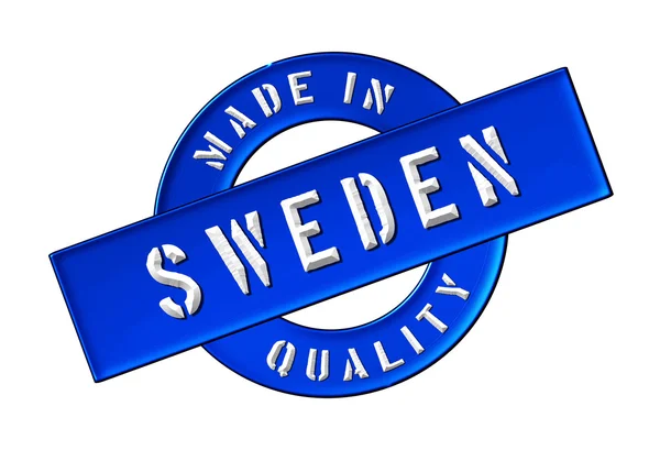 Fabricado na Suécia — Fotografia de Stock
