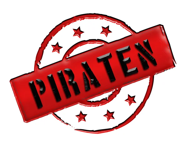 邮票-piraten — 图库照片