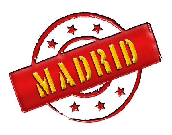 Stamp - Madrid — Stock Photo, Image
