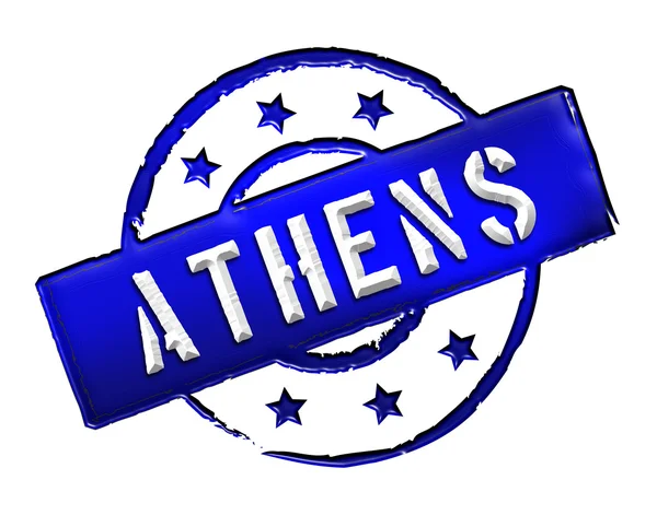 Stamp - Athens — Stock Photo, Image
