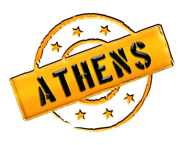 Briefmarke - Athen — Stockfoto