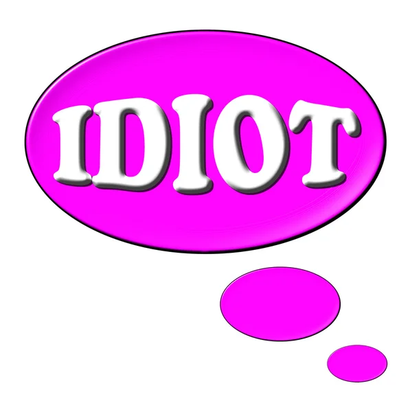 Myšlenky idiot — Stock fotografie