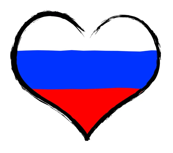 Серце - Росія — стокове фото
