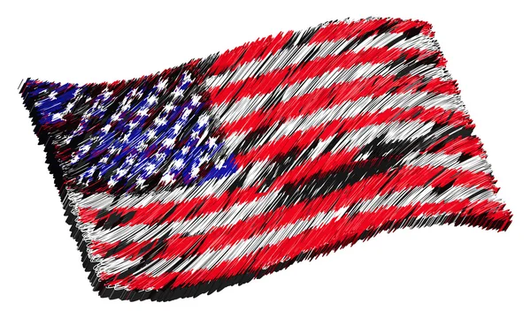 FLAG - EUA — Fotografia de Stock