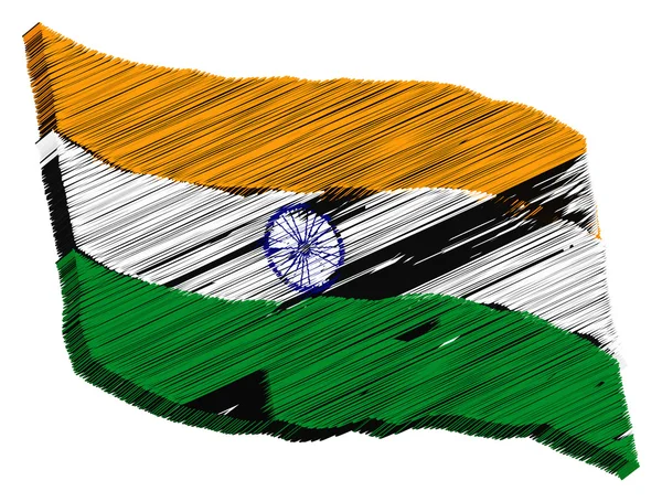 Vlajka - Indie — Stock fotografie