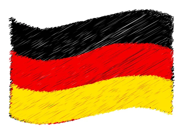 Flaga - Niemcy — Zdjęcie stockowe