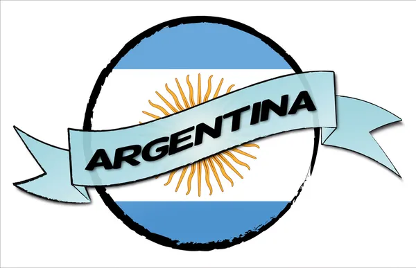丸アルゼンチンを土地します。 — ストック写真