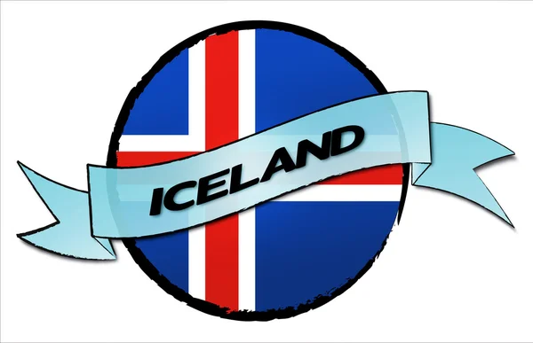 円の土地アイスランド — ストック写真