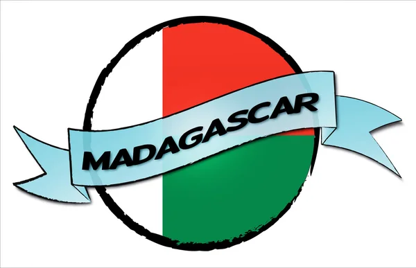 Koło ziemi Madagaskar — Zdjęcie stockowe