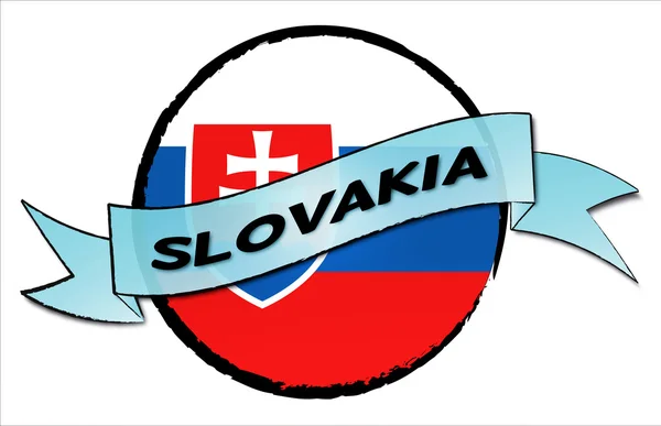 サークル スロバキアを土地します。 — ストック写真