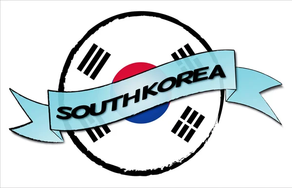 Kruh země Jižní korea — Stock fotografie