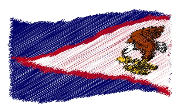 Sketch - American Samoa — Stock Photo, Image