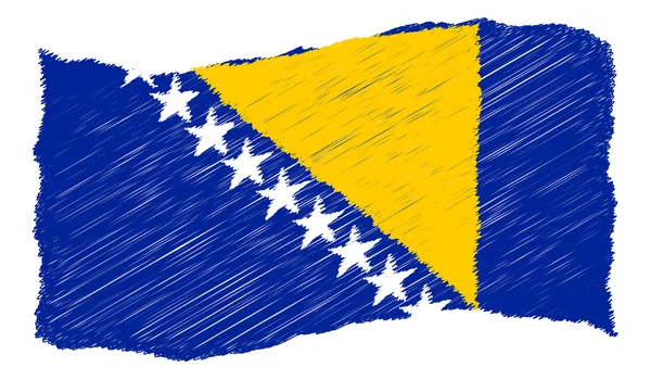 Szkic - Bośnia i Hercegowina — Zdjęcie stockowe