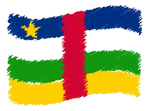 Szkic - Republika Środkowej Afryki — Zdjęcie stockowe