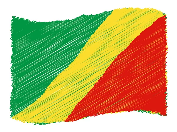草绘-刚果共和国 — 图库照片