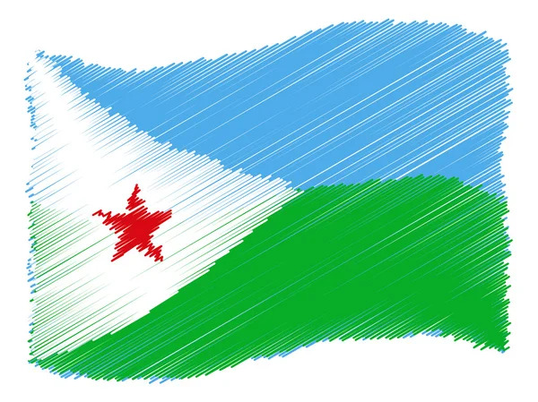 Skica - Džibutsko — Stock fotografie