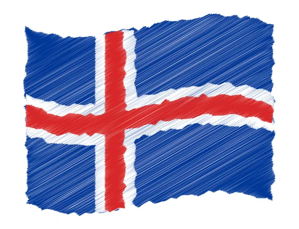Vázlat - Izland — Stock Fotó