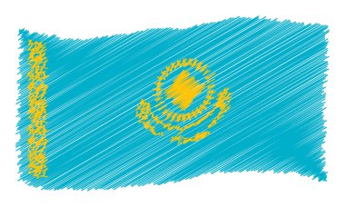 Sketch - Kazakhstan clipart