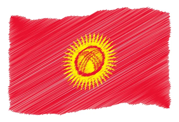 Ескіз - Киргизстан — стокове фото