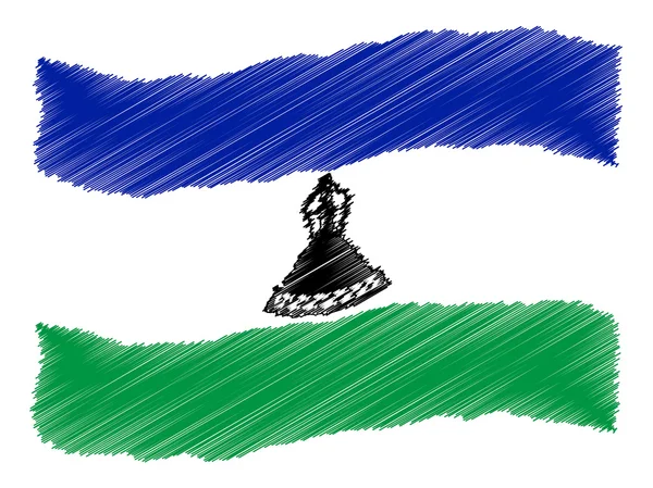 Sketch - Lesotho — Stockfoto