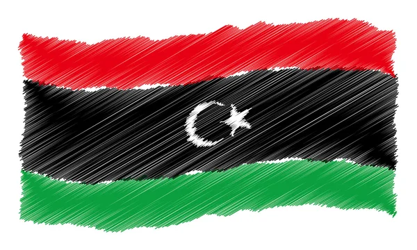 Skiss - Libyen — Stockfoto