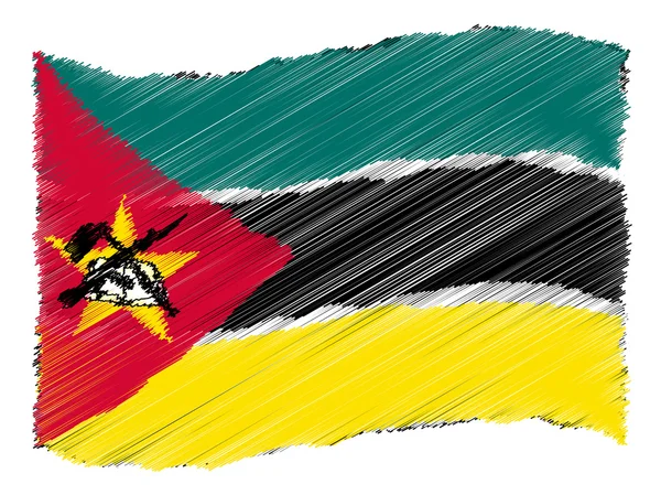 Szkic - Mozambik — Zdjęcie stockowe