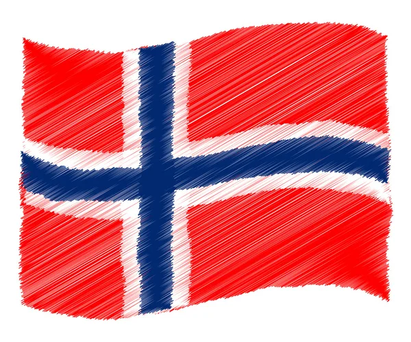 Σκίτσο - Νορβηγία — Φωτογραφία Αρχείου