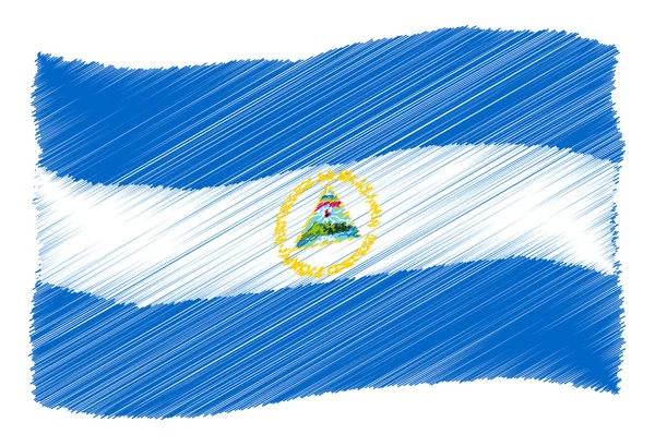 Ескіз - Нікарагуа — стокове фото