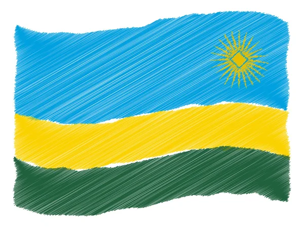 Skizze - Ruanda — Stockfoto