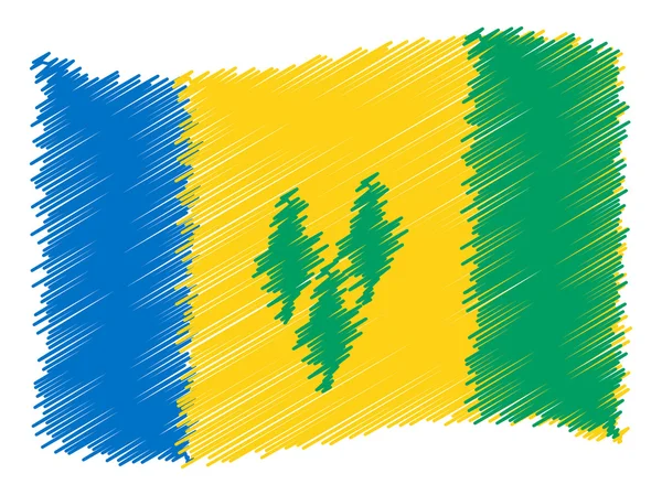 Sketch - Saint Vincent and the Grenadines — Zdjęcie stockowe