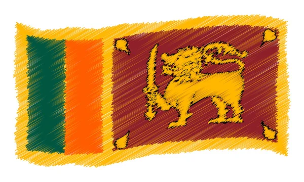 Σκίτσο - Σρι Λάνκα — Φωτογραφία Αρχείου