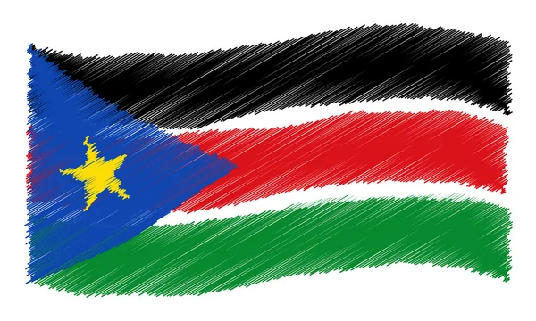 Скетч - Южный Судан — стоковое фото