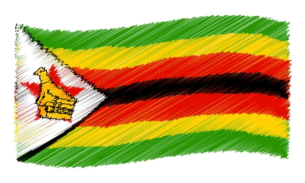 Эскиз - Зимбабве — стоковое фото