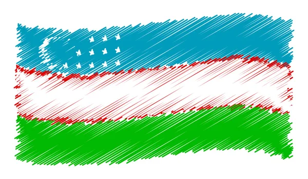 Szkic – uzbekistan — Zdjęcie stockowe