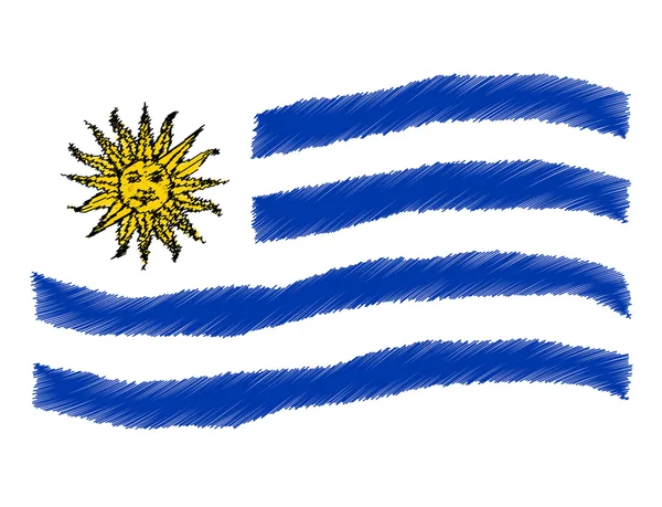 Vázlat - Uruguay — Stock Fotó