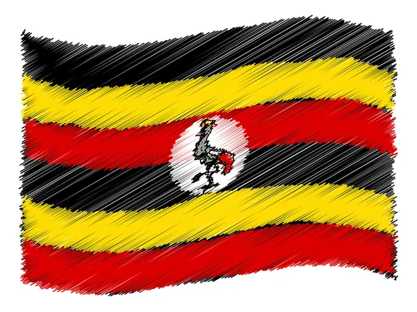 Рисунок - Уганда — стоковое фото