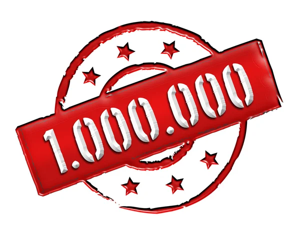 Pieczęć - 1.000.000 — Zdjęcie stockowe