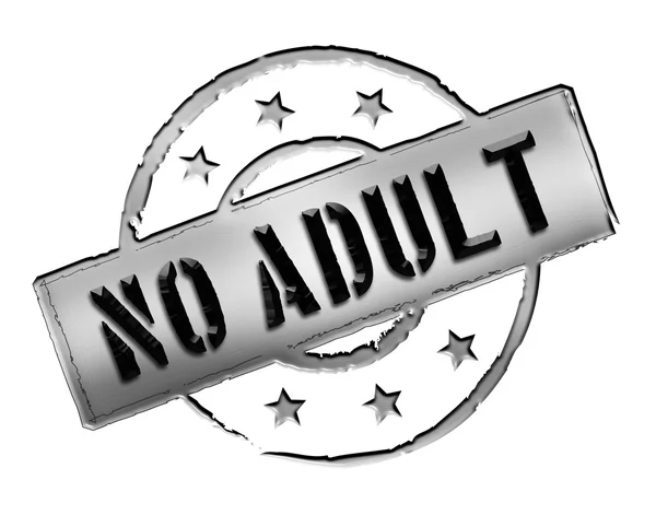 Stamp - No Adult — Stock Photo, Image