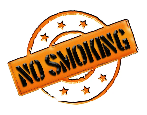 Штамп - Курение запрещено — стоковое фото