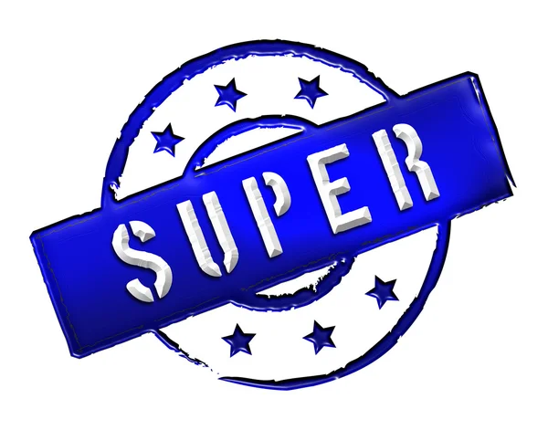 Stamp - SUPER — Stock Photo, Image