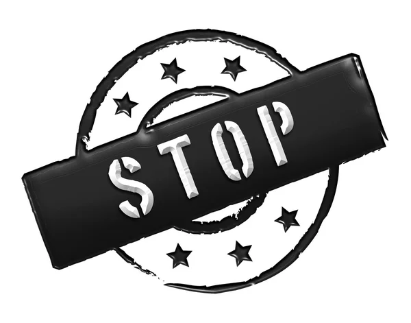 Stempel - stop — Stockfoto