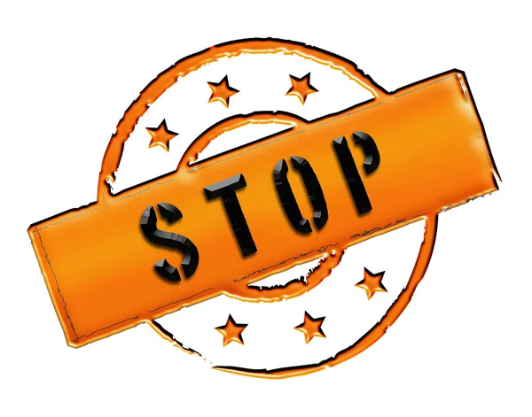 Stamp - STOP — Stock Photo, Image