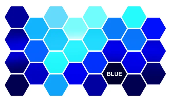 Hex azul — Fotografia de Stock