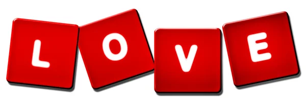 Red LOVE — Stock Photo, Image