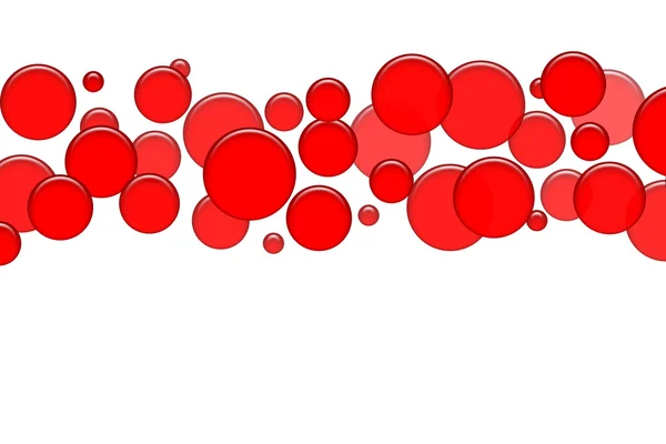 Bolhas vermelhas — Fotografia de Stock