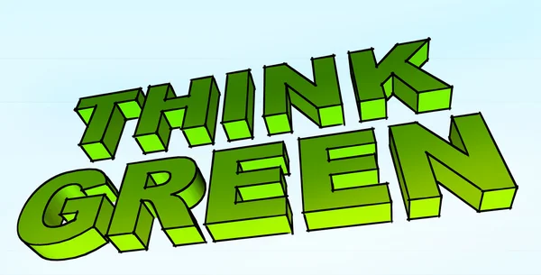 Think Green — Stock Photo, Image