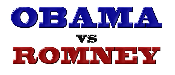 Obama vs Romney — Stock Photo, Image