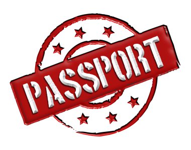 Passport - Red clipart