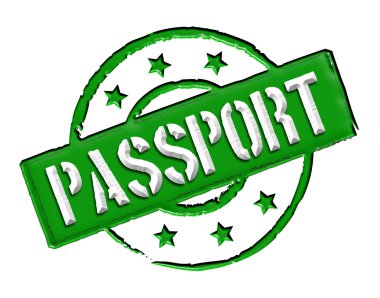 Passport - Green clipart