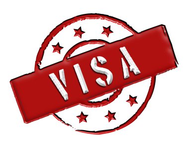 Visa - Red clipart